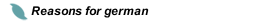 Reasons for german